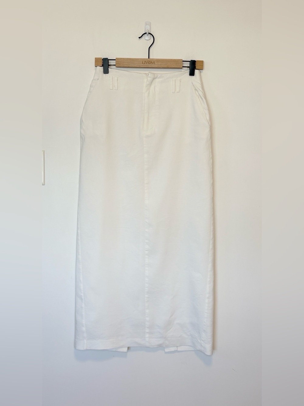 DISSH linen blend maxi skirt , sz : 4